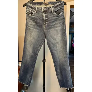 KUT‎ From The Kloth Reese Fab Ab Ankle Straight Jeans Size 8 Raw Hem Stretch thumbnail 2