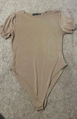 Boohoo Tan Colored Body Suit thumbnail 1