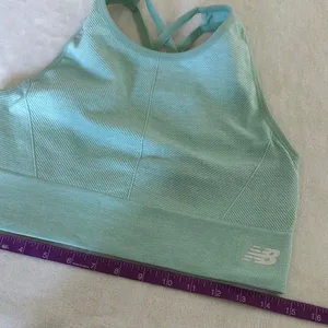 New Balance Women's Mint Green Sports Bra thumbnail 2