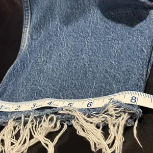 Abercrombie & Fitch Curve Love High Rise 90s Relaxed Jeans 24 Short Frayed Hem thumbnail 8
