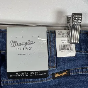 Wrangler Retro Jeans Womens 27x32‎ High Rise Trouser Flared Medium Wash Cowboy thumbnail 9