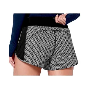 Lululemon Real Quick Running Shorts Monochromic Black Size 10 Lined thumbnail 3