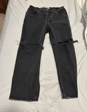 Curve Love Low-Rise Abercrombie Baggy Jeans thumbnail 1
