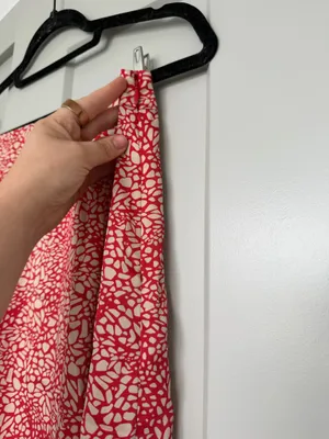 LOFT Petites Red & Cream Floral Midi Skirt - 2P thumbnail 4