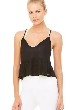 Alo Black Flutter Tank thumbnail 1