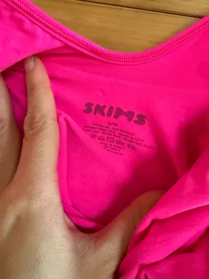 Bright Pink Skims Body Suit S/M thumbnail 2