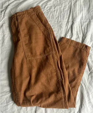 Madewell Straight Leg Burnt Orange Corduroy Pants 27 thumbnail 2