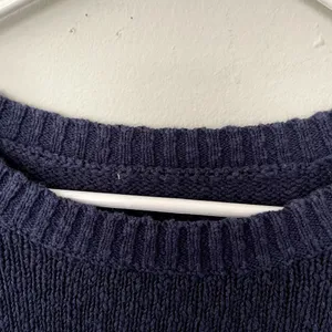 Purple blue knit sweater casual comfortable ribbed classic top warm winter‎ thumbnail 3