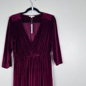 Baltic Born Women's Velvet Maxi Dress Sz L NWT thumbnail 4