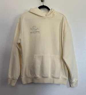 Openhouse Out of Office Cream Hoodie Sweatshirt Medium thumbnail 1