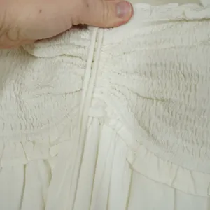 Petal + Pup Size Medium White Smocked Strapless Maxi Dress Tiered Ruffle Beach thumbnail 5