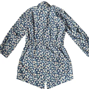 Madewell Preppy Ruffle-Neck Anorak‎ Raincoat French Floral Blue Moon Size Smalll thumbnail 11