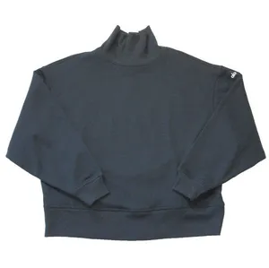 NWT Alo Hazy Mock Neck Pullover in Anthracite Gray Oversized Fleece Sweatshirt M thumbnail 1