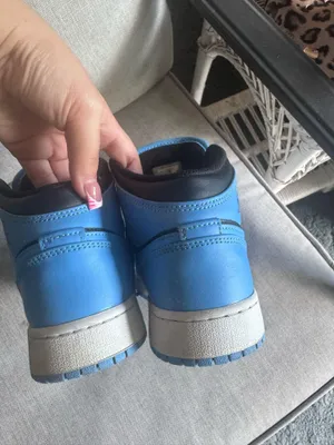 Air Jordan 1 Mid University Blue Black Kid thumbnail 2
