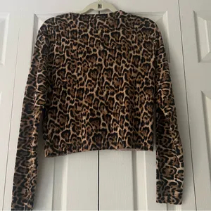 J. Crew Cashmere Leopard Print Sweater thumbnail 6