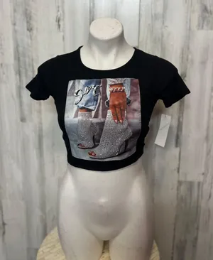 Crop Top Black thumbnail 3