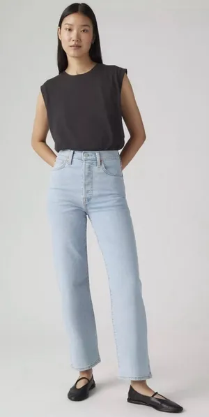 Levi’s Ribcage Straight Ankle Jeans Size 26 thumbnail 1
