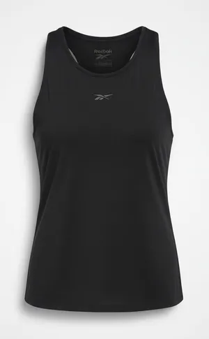 Reebok Womens Athletic Tank Top Sz XS Black Training Active Chill Tech Pullover thumbnail 1