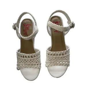 Jellypop Gabrielle Women Cork Wedge Heel Sandals 8.5M White Comfort Fit BohoChic thumbnail 3