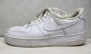 Nike Air Force 1 Low '07 Triple White CW2288-111 Men’s 9 Leather Sneakers thumbnail 1