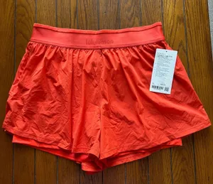 Lululemon License to Train Super High Rise Short 3.5" Cherry Ember XL/12 NWT thumbnail 1