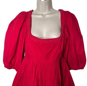 NWT RHODE Red Daya Mini Dress in Popppy sz 12 thumbnail 5