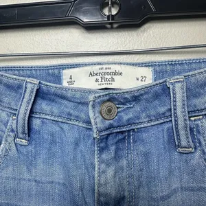Abercrombie‎ & Fitch Distressed Rhinestone Jeans Women 4/27 Y2K Denim thumbnail 3