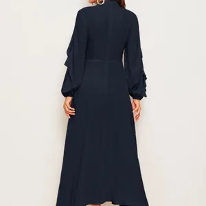💝HPShein Flounce Fit &Flare Lantern Sleeve dress small thumbnail 3