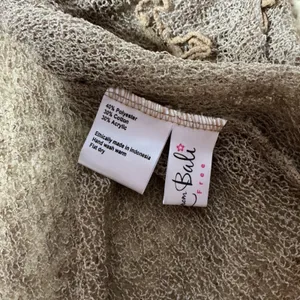 Live From Bali Cottagecore Open Knit Ruffle‎ Trim Tie Front Cardigan Shrug OS thumbnail 4