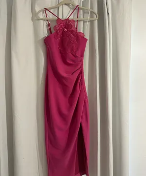 Elliatt Janelle 3D Midi Dress In Pink XXS thumbnail 5