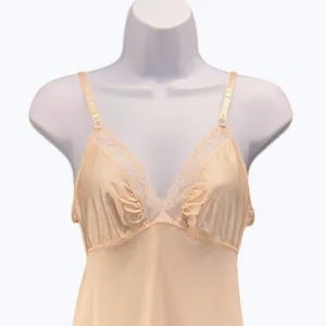 Vintage‎ Babydoll Slip Nightgown Cream XS thumbnail 3