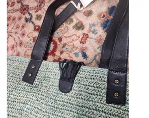 NWT Free People En Riva Raffia Tote One Size $168 thumbnail 9