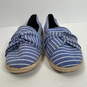 Nautica Idelle Blue White Striped Espadrille Flats Knotted Bow Womens‎ 9.5 thumbnail 15