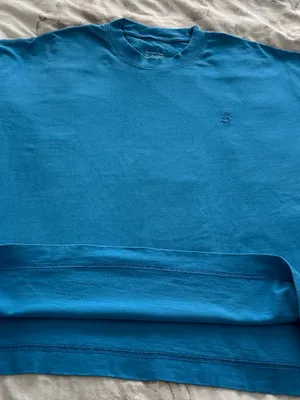 Standard Cloth Royal Blue 100% cotton embroidered logo Crewneck t-shirt, size M thumbnail 10