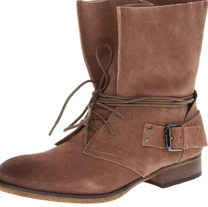 Carlos Santana Brown Suede Leather Vicksburg Slouchy Coastal Cowgirl Chunky Comb… thumbnail 1