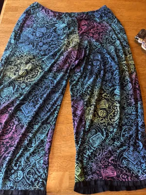 Y2K multi colored Groovy 2 pc pajama set by Jenni woman’s size M thumbnail 5