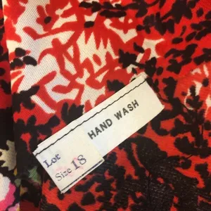 Vintage 70s Floral Dress Red Black flared sleeve boho fairy festival Ren fair M thumbnail 8