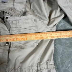 Carhartt Womens Medium Tan Ripstop Utility Field Jacket Chore Coat Beige Canvas thumbnail 7