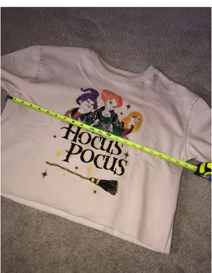 Disney Hocus Pocus Sanderson Sisters Crop Sweatshirt JRS XL New thumbnail 4
