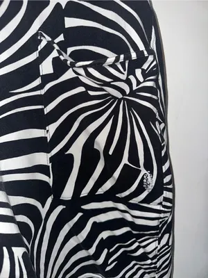 Free People Movement Printed Hot Shot Romper Black White Combo Zebra Graphic thumbnail 10