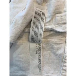 Abercrombie & Fitch White Denim Trucker Jacket Womens XS 144J0317 Stretch Cotton thumbnail 8