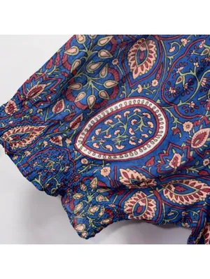 Natural Life Boho Paisley Peasant Top Size XL thumbnail 5