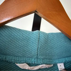 Soft Surroundings Danica Top‎ Tunic Sweatshirt Teal Blue Lagenlook 2FK49 Size S thumbnail 2