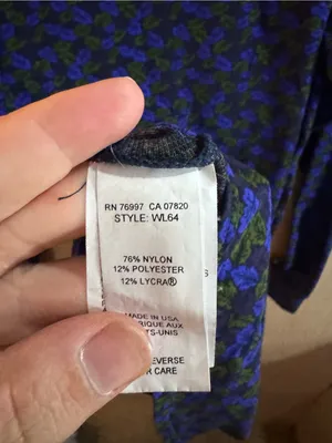 Brooks Dry Line Blue and Green Patterned Long-Sleeve Mock Neck Shirt Size Large thumbnail 5