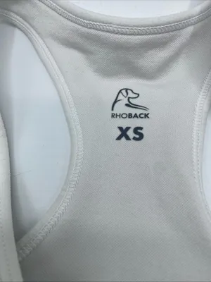 Rhoback Everyday Active Dress Womens XS White Racerback Built-in Bra Athletic thumbnail 7