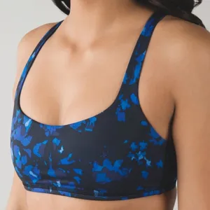 Lululemon Free to Be Sports Bra Strappy Dandy Digie‎ Porcelaine Black 6 thumbnail 1