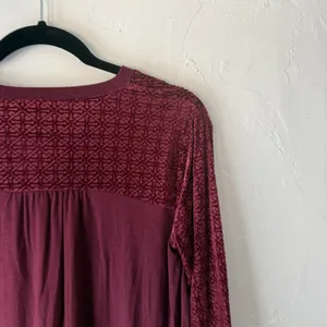 Style & Co Blouse Witchy Petite Medium Embroidered Bell Sleeve‎ Whimsigoth thumbnail 8