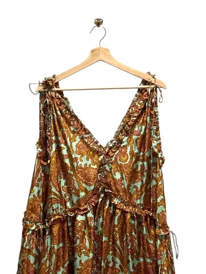Zimmermann Silk Tiggy Mini Dress Beige Size 1(M) Designer Boho Summer Coastal thumbnail 4