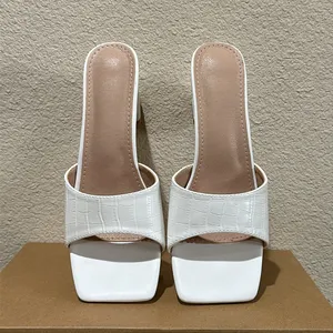 White Heeled Mules Size 11 thumbnail 6
