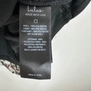 Lulus Cyriana Black Sequin Strapless Mini Dress Party Floral Going Out Large thumbnail 10